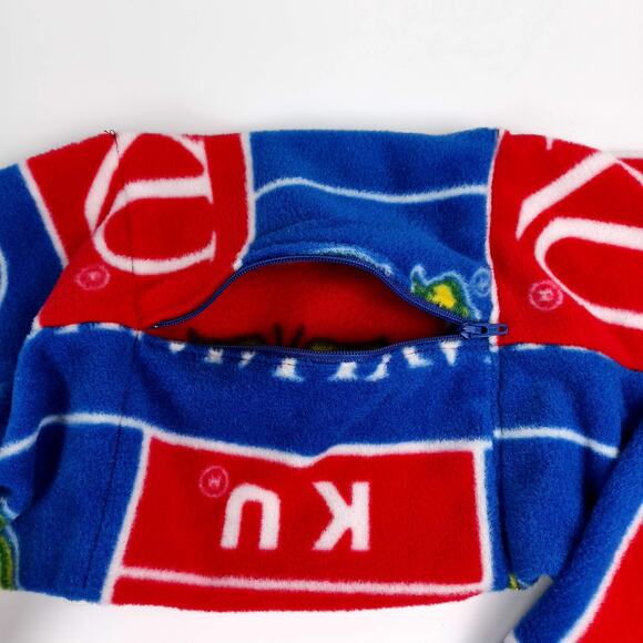 UNIVERSITY OF KANSAS Jayhawks Fleece‎ Cowl Neck Scarf Unisex Zippered Pocket - Picture 3 of 3